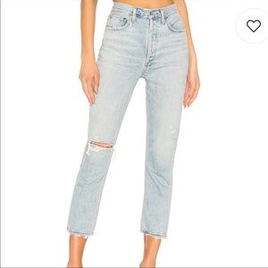 Agolde Riley High Rise Straight Crop